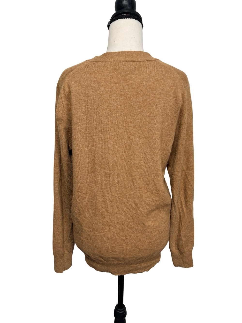 J.Crew With Cashmere Camel Button Front Cardigan Sweater Size M - Picture 3 of 9